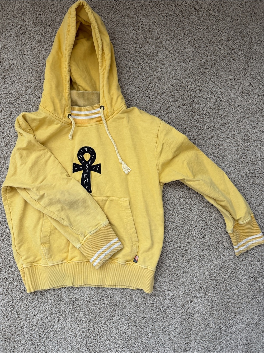 Honor the Gift Kids Yellow Hoodie Sweatshirt